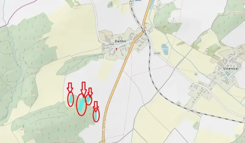 Prodej lesa, Klatovy, 8497 m2