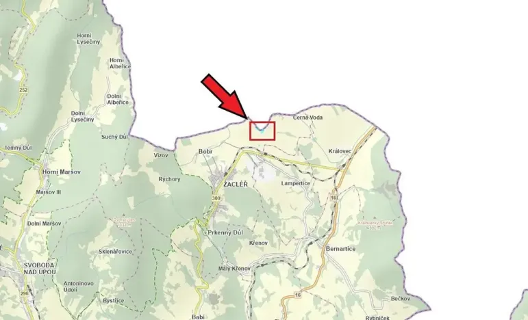 Prodej zahrady, Žacléř, Černá Voda, 5520 m2