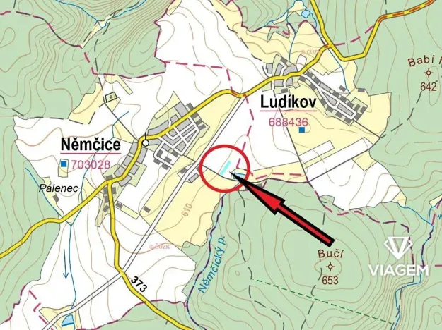 Prodej podílu pole, Němčice, 1425 m2