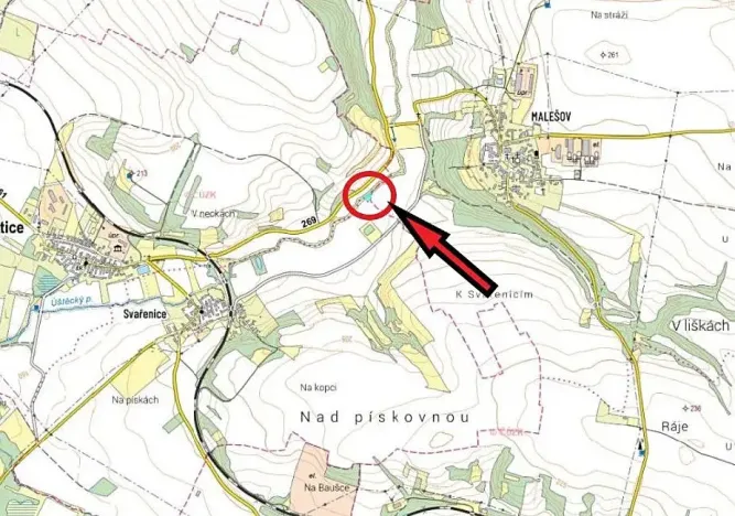 Prodej pole, Kropáčova Vrutice, 1036 m2