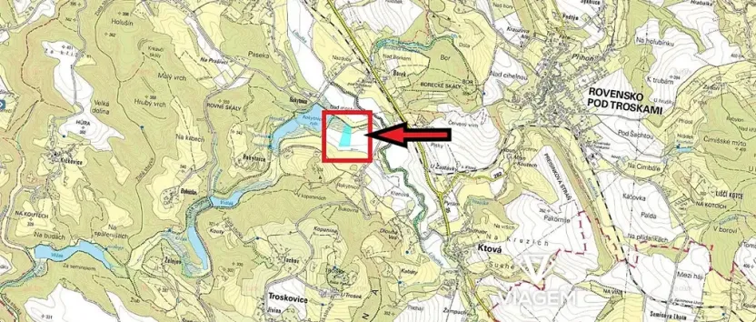 Prodej podílu pole, Hrubá Skála, 7400 m2