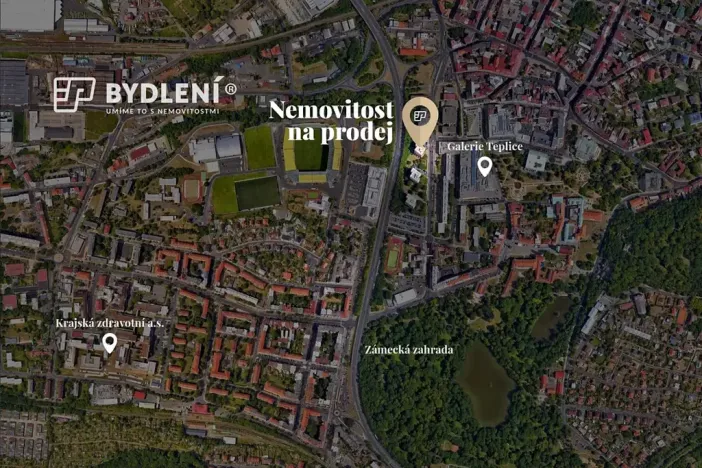 Prodej bytu 2+1, Teplice, Alejní, 53 m2