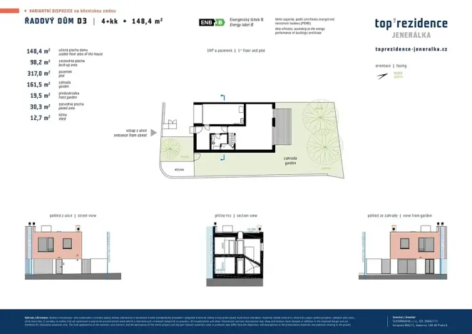 Prodej rodinného domu, Praha - Dejvice, V Trníčku, 148 m2