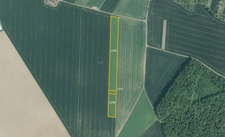 Prodej pole, Počenice-Tetětice, 37733 m2