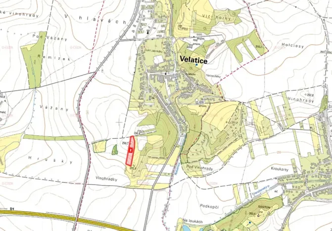 Prodej pole, Velatice, 8130 m2