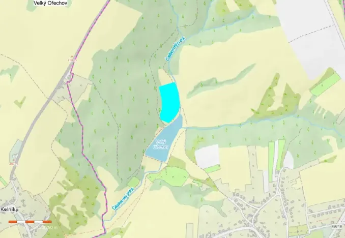 Prodej louky, Velký Ořechov, 21368 m2