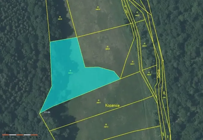 Prodej podílu pole, Bítov, 7251 m2