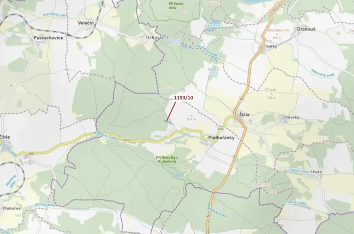 Dražba lesa, Jesenice, 4694 m2