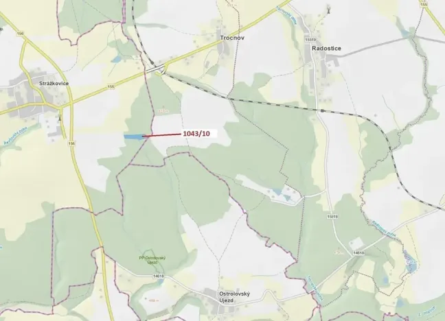 Dražba lesa, Stehlovice, 11078 m2