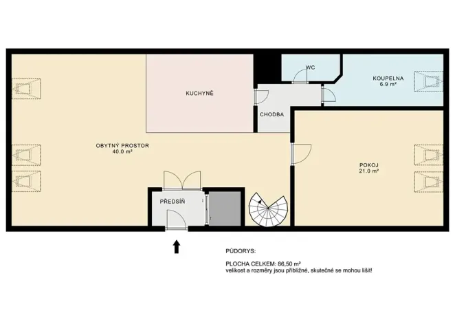 Prodej bytu 3+kk, Praha - Nusle, Křesomyslova, 105 m2