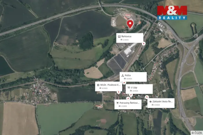 Pronájem bytu 1+kk, Řehlovice - Hliňany, 24 m2