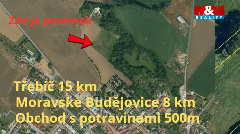 Prodej pozemku pro bydlení, Jaroměřice nad Rokytnou, 908 m2