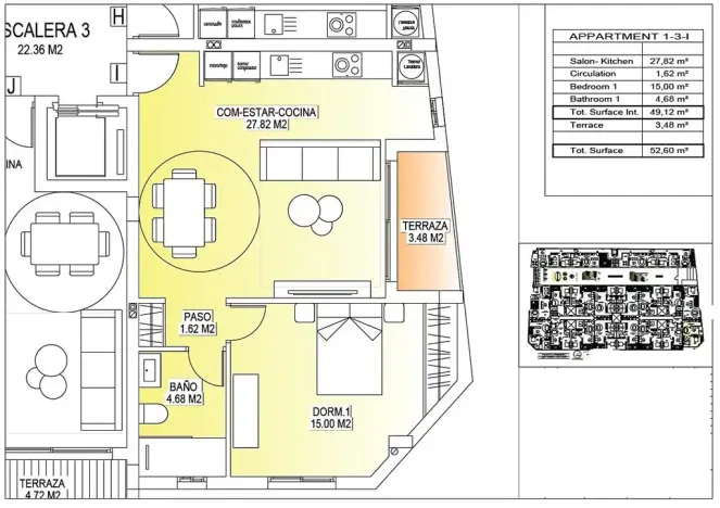 Prodej bytu 2+kk, San Miguel de Salinas, Španělsko, 52 m2