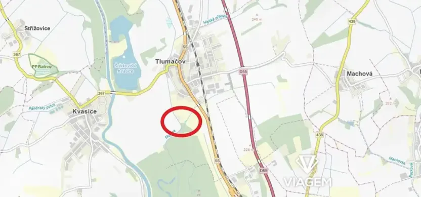 Prodej podílu pole, Tlumačov, 172 m2