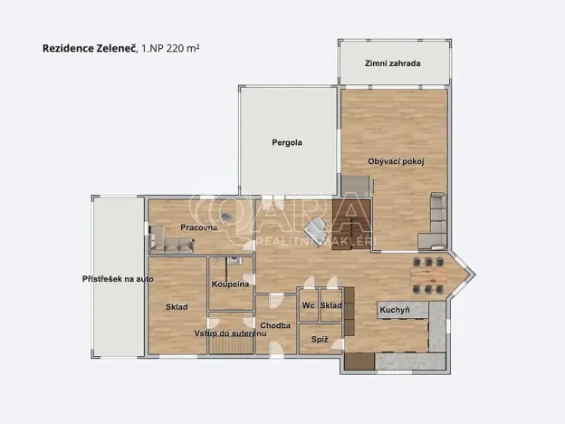 Prodej rodinného domu, Zeleneč, Štefánikova, 540 m2