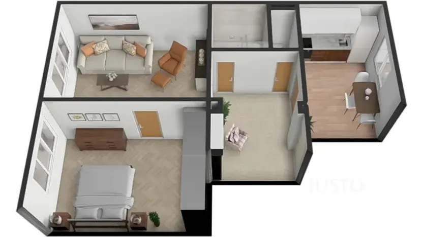 Prodej bytu 2+1, Písek, Šafaříkova, 52 m2