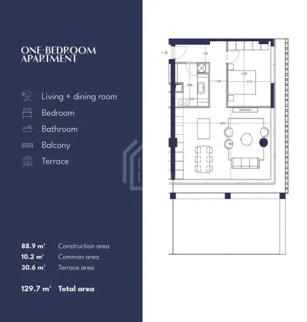 Prodej bytu 1+kk, Vlora, Albánie, 99 m2