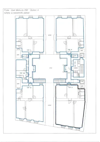 Pronájem kanceláře, Praha - Nové Město, Krakovská, 146 m2
