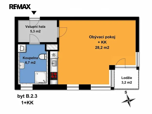 Pronájem bytu 1+kk, Velký Osek, U hřiště, 43 m2