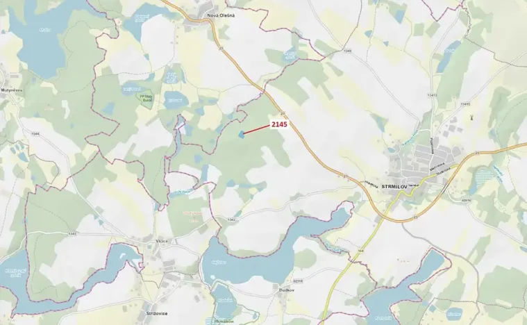 Dražba lesa, Strmilov, 5413 m2