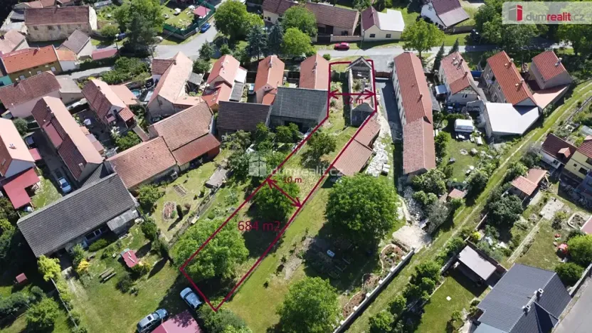 Prodej pozemku pro bydlení, Peruc, Na Karlově, 684 m2