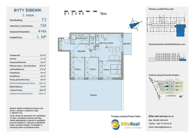Prodej bytu 4+kk, Olomouc, Třída Jiřího Pelikána, 79 m2