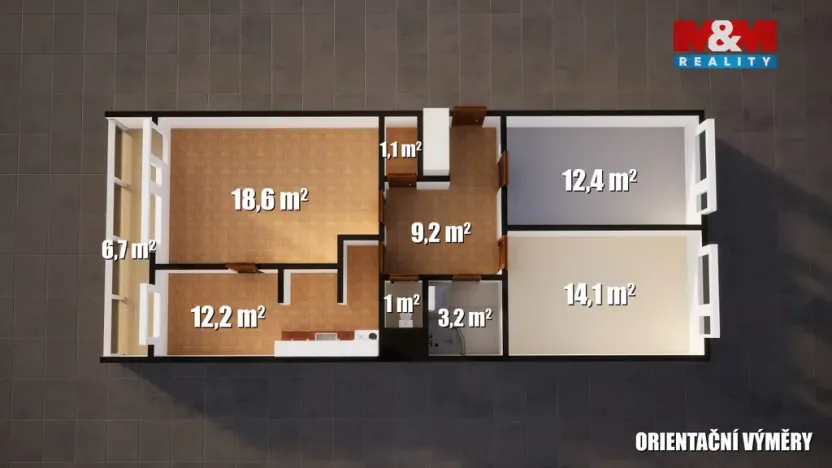 Prodej bytu 3+1, Praha - Chodov, Láskova, 72 m2