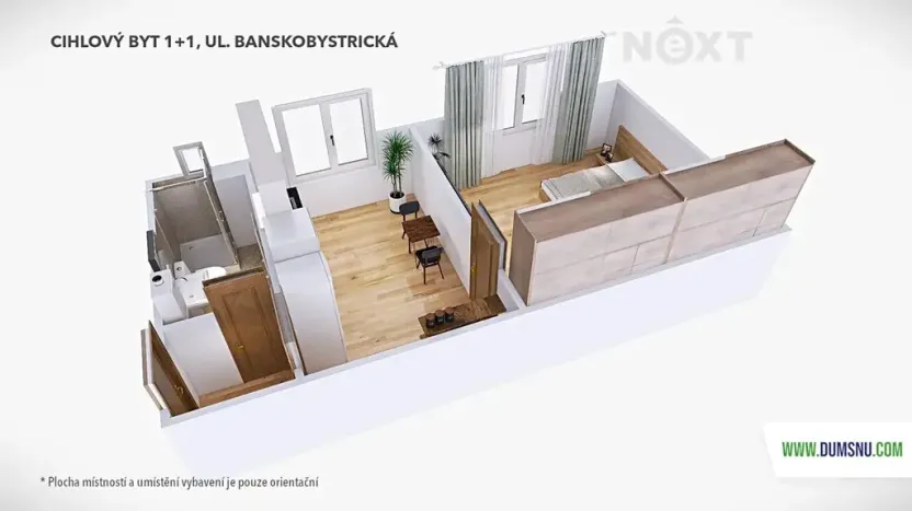 Prodej bytu 1+1, Šumperk, Banskobystrická, 38 m2