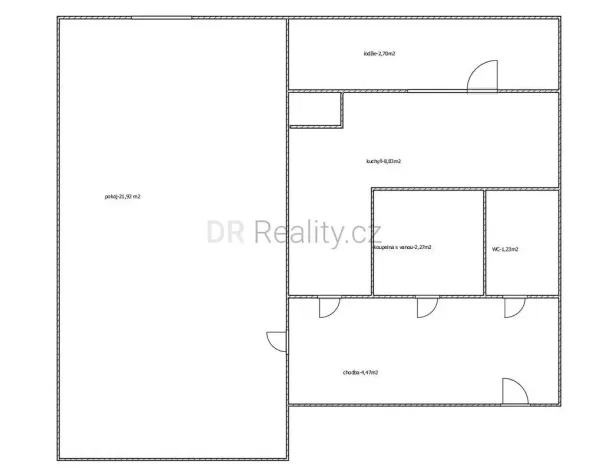 Pronájem bytu 1+1, Brno, Mášova, 44 m2