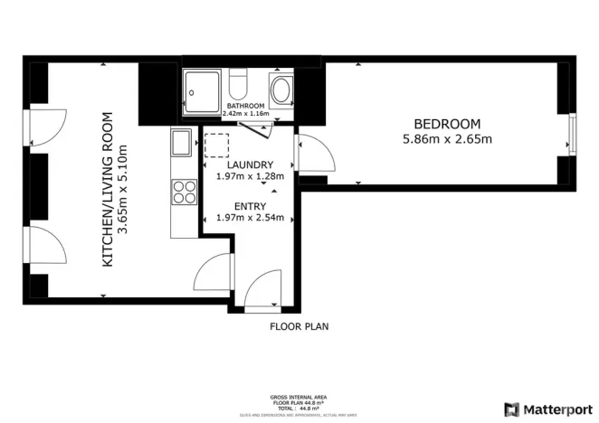 Pronájem bytu 2+kk, Praha - Libeň, Lihovarská, 43 m2