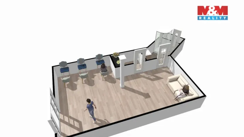 Pronájem obchodního prostoru, Poděbrady - Poděbrady III, Hakenova, 48 m2