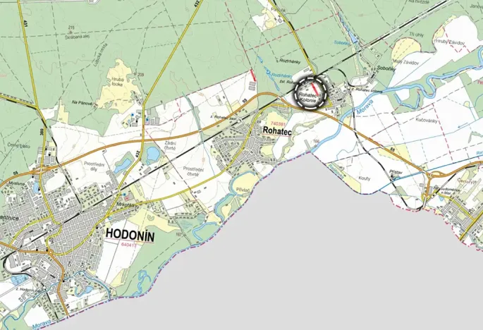 Prodej podílu pozemku pro bydlení, Rohatec, 2064 m2