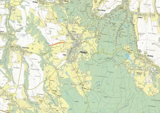 Prodej louky, Proseč, 5877 m2