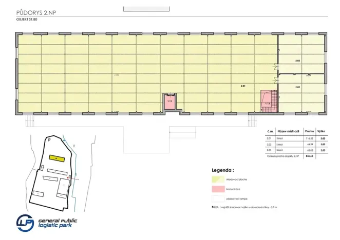Pronájem skladu, Ostrov, 800 m2