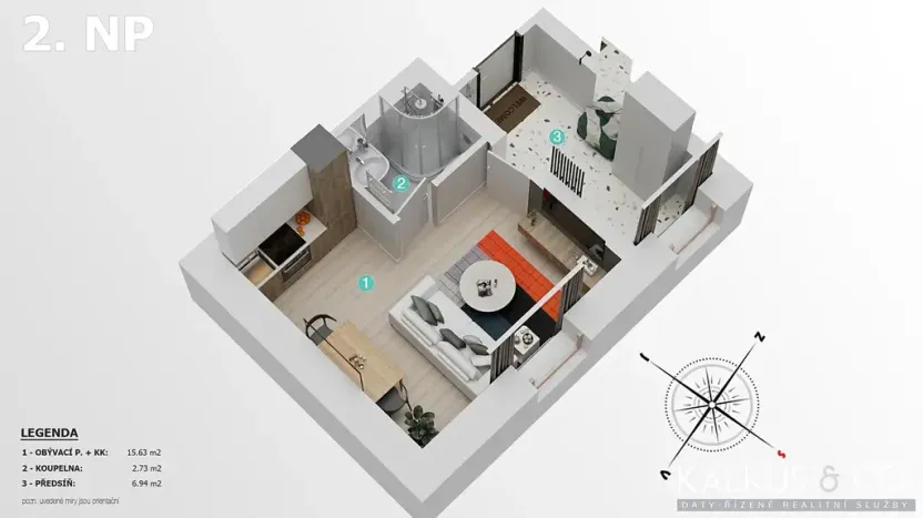 Prodej bytu 1+kk, Svoboda nad Úpou, Nový svět, 25 m2