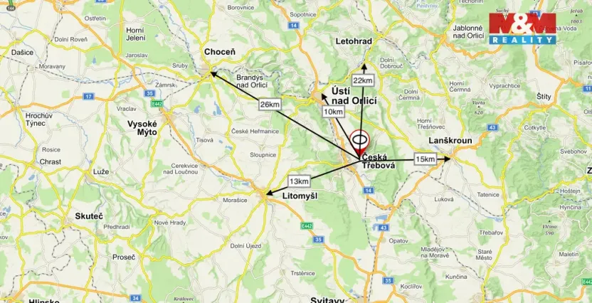 Pronájem skladu, Česká Třebová, Lipová, 660 m2