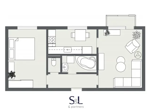 Prodej bytu 2+1, Teplice, Duchcovská, 51 m2