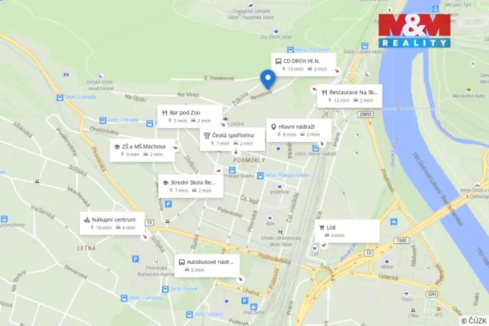 Prodej bytu 4+1, Děčín - Děčín IV-Podmokly, Resslova, 120 m2