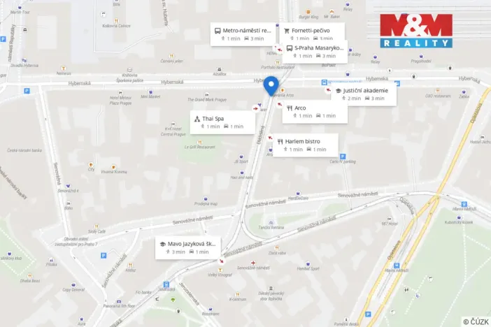 Pronájem bytu 2+kk, Praha - Nové Město, Dlážděná, 49 m2