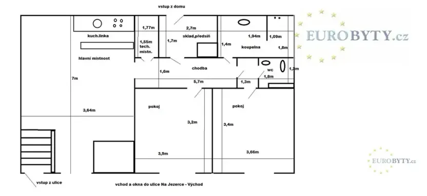 Prodej apartmánu, Praha - Nusle, Na Jezerce, 74 m2