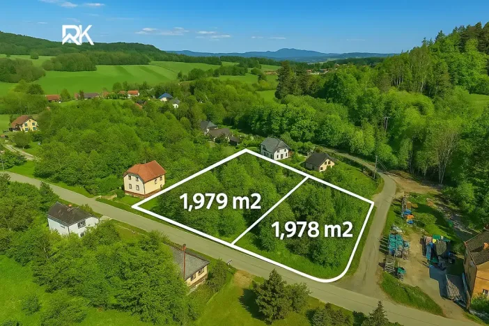 Prodej pozemku pro bydlení, Kunratice u Cvikova, 1978 m2