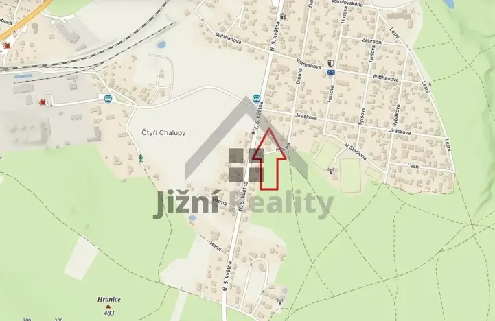 Prodej pozemku pro bydlení, Včelná, tř. 5. května, 981 m2