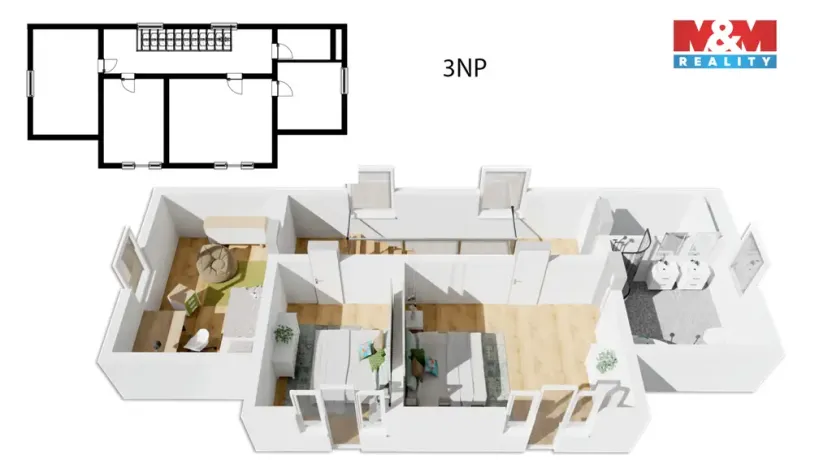 Prodej činžovního domu, Mnichovice - Božkov, Nad rybníkem, 312 m2