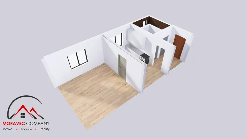 Pronájem bytu 1+1, Ostrava, Palackého, 41 m2