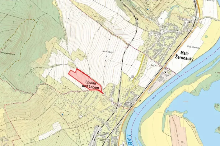 Prodej pole, Lhotka nad Labem, 47593 m2