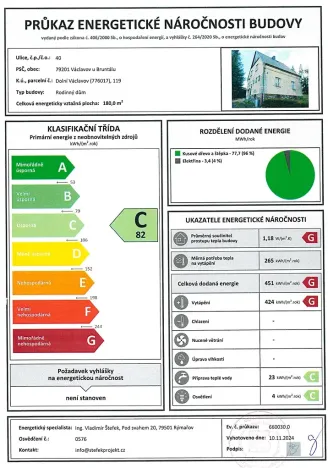 Prodej rodinného domu, Václavov u Bruntálu, 180 m2