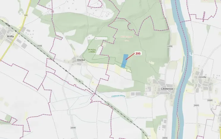 Dražba lesa, Libotenice, 33642 m2