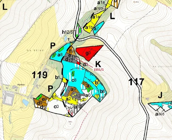 Dražba lesa, Přibyslavice, 2478 m2