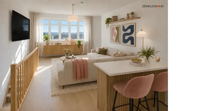 Prodej bytu 2+kk, Praha - Libeň, Zenklova, 48 m2