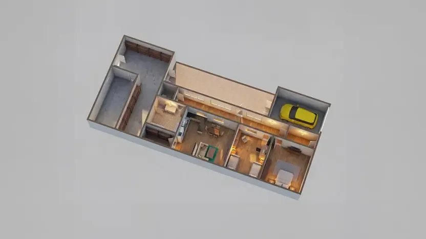 Prodej rodinného domu, Těšany, 108 m2